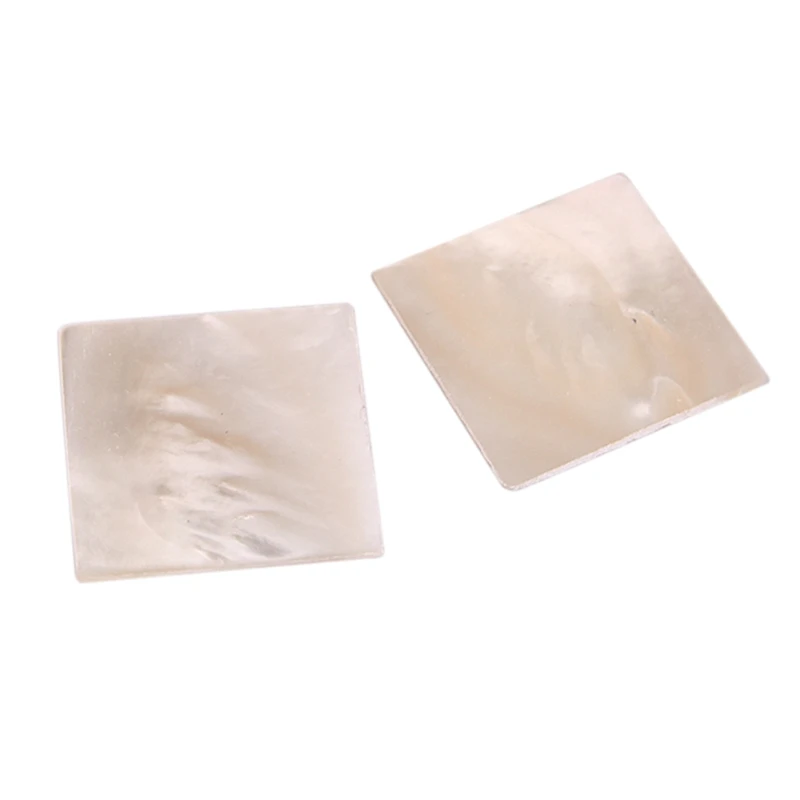 

2 шт., инкрустированный материал, белая перламутровая фотопластина, прямоугольный материал для гитары