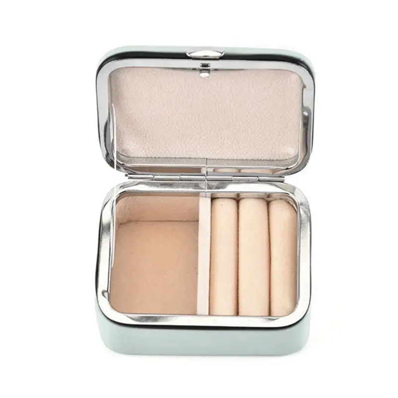 

Mini Portable Jewelry Box Stud Earrings Jewellery Storage Organizer