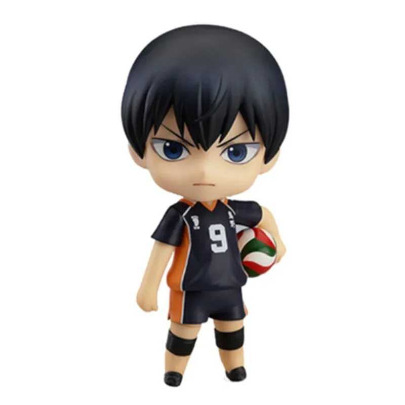 

Аниме 10 см Haikyuu! Экшн-фигурка № 9 Shoyo Hinata, подвижная ПВХ Модель, коллекционные игрушки, куклы, детские питомцы, кавайные настольные сопы