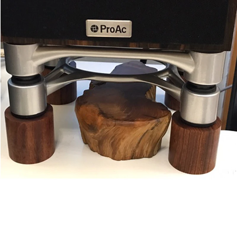 4 шт. палисандра Hi Fi аудио колонки усилитель шасси противоударный амортизатор