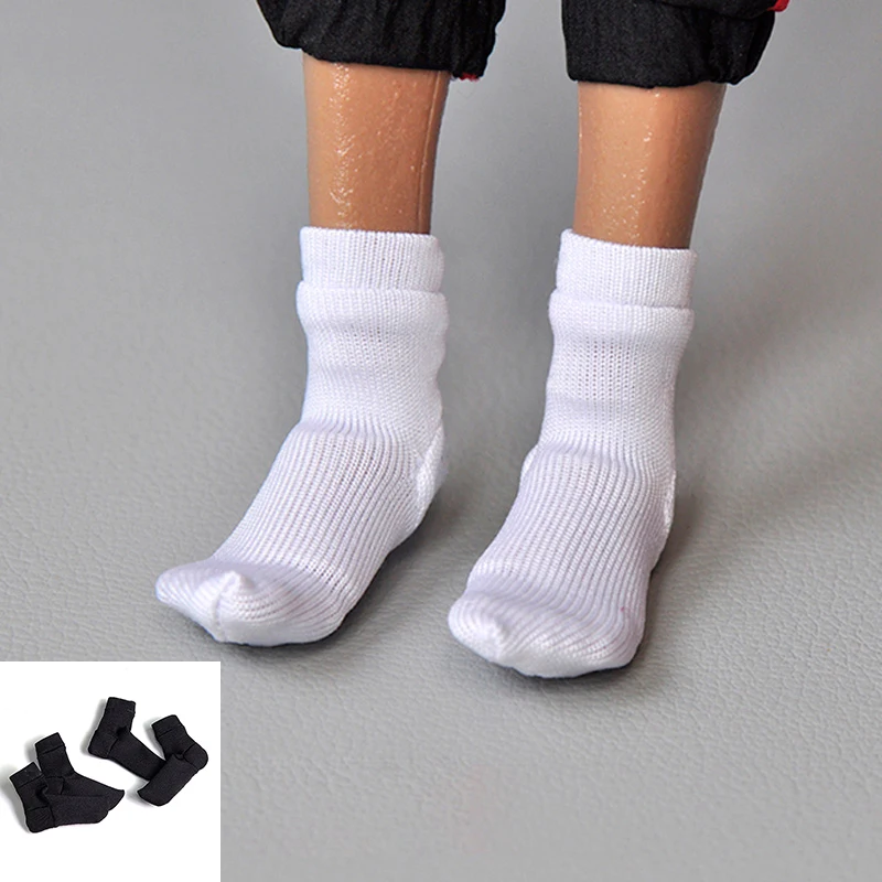 

Аксессуары для моделей мужских и женских экшн-фигурок в наличии 1/6, черные, белые короткие спортивные носки, подходит для тела 12 дюймов