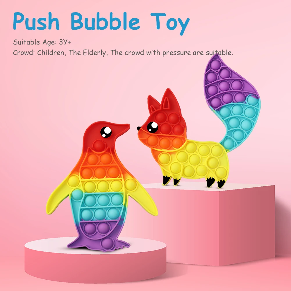 

Лидер продаж, игрушка для снятия стресса, радужная пузырьковая доска для снятия стресса, игрушка для аутизма, детский сенсорный ранний обуч...