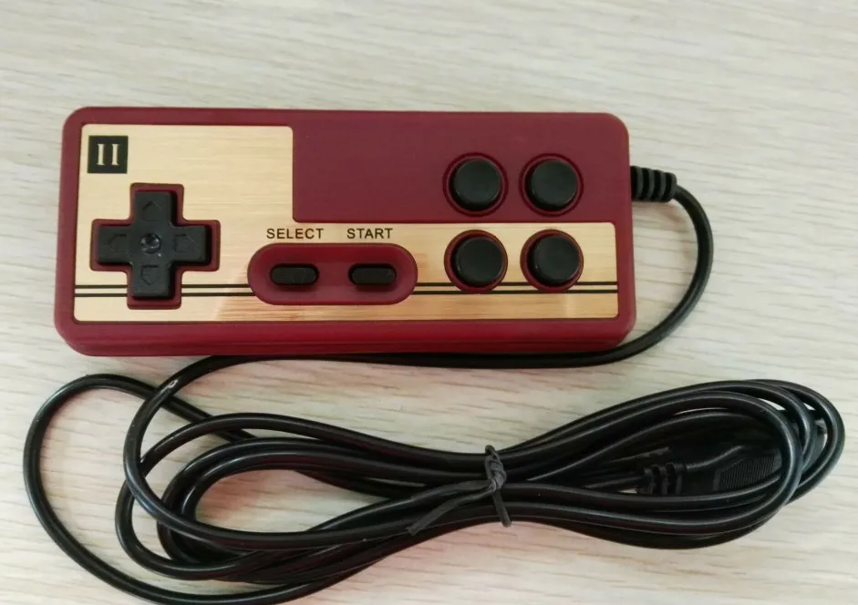 1PC 9 Pin резервный игровой контроллер для консольных игр 8 бит ТВ игровой плеер FC красный и белый машинная ручка специальная игровая ручка - Цвет: 1PC