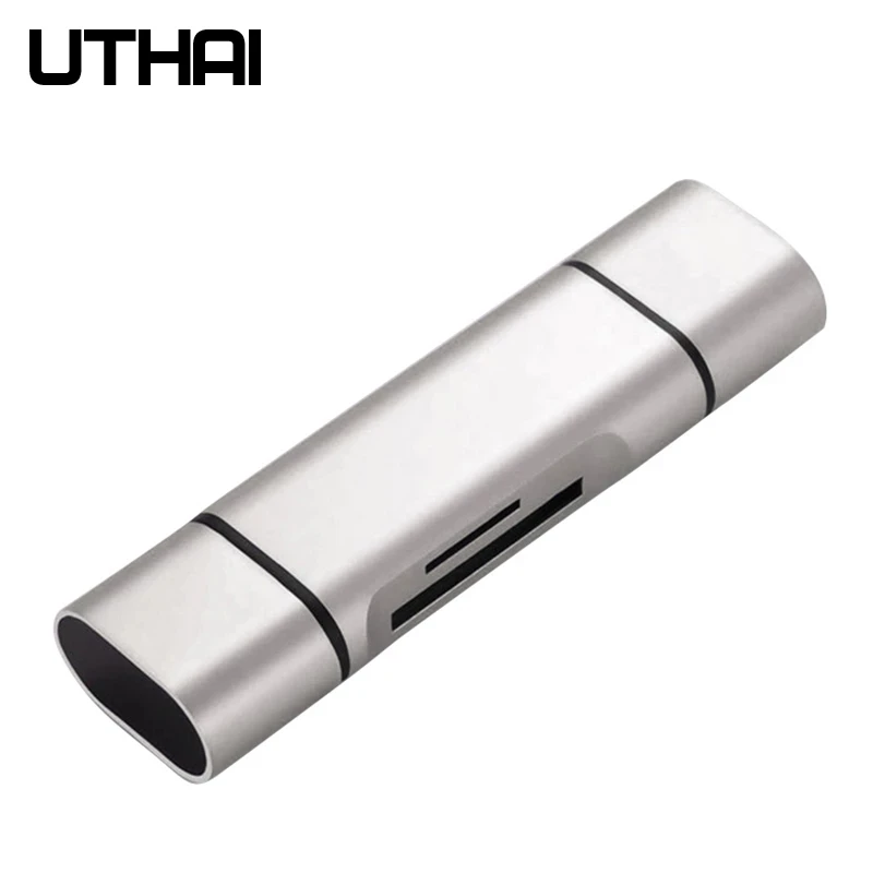 UTHAI C03 Type-C MicroUSB USB3.0 3In1 OTG Card Reader High-s