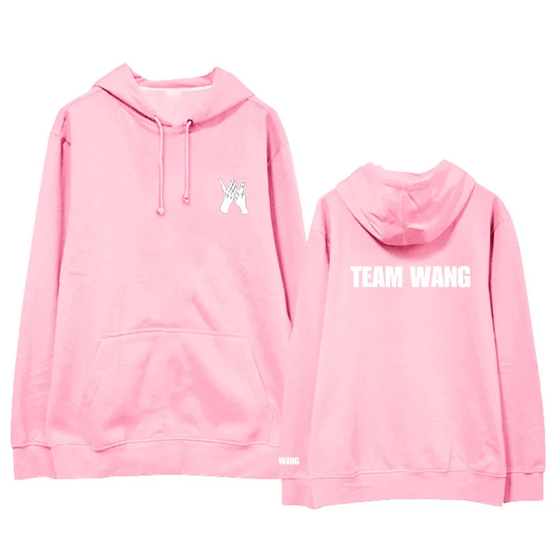 Фото Флисовый/тонкий пуловер с принтом Kpop got7 jackson team wang, толстовки унисекс на осень и зиму №3