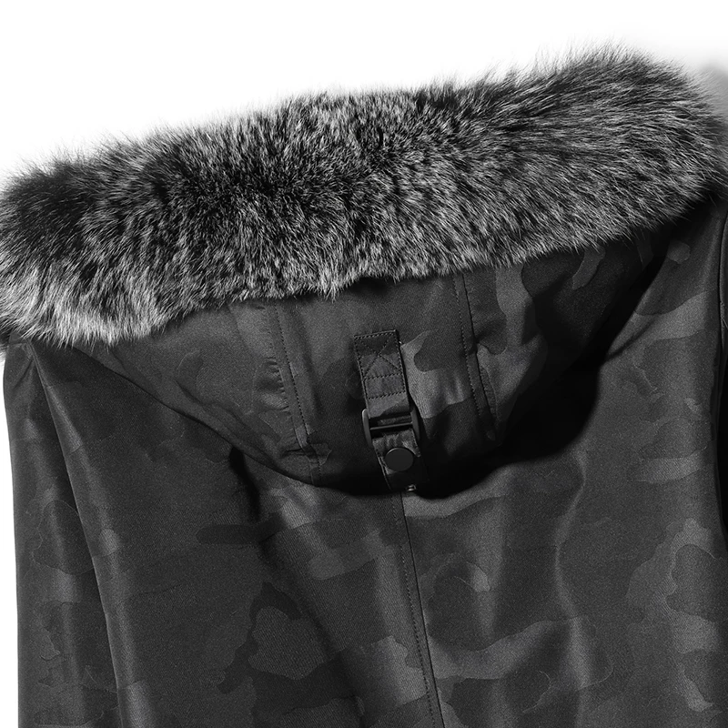 Парка DK Мужская зимняя камуфляжная с натуральным мехом норки и подкладкой в виде