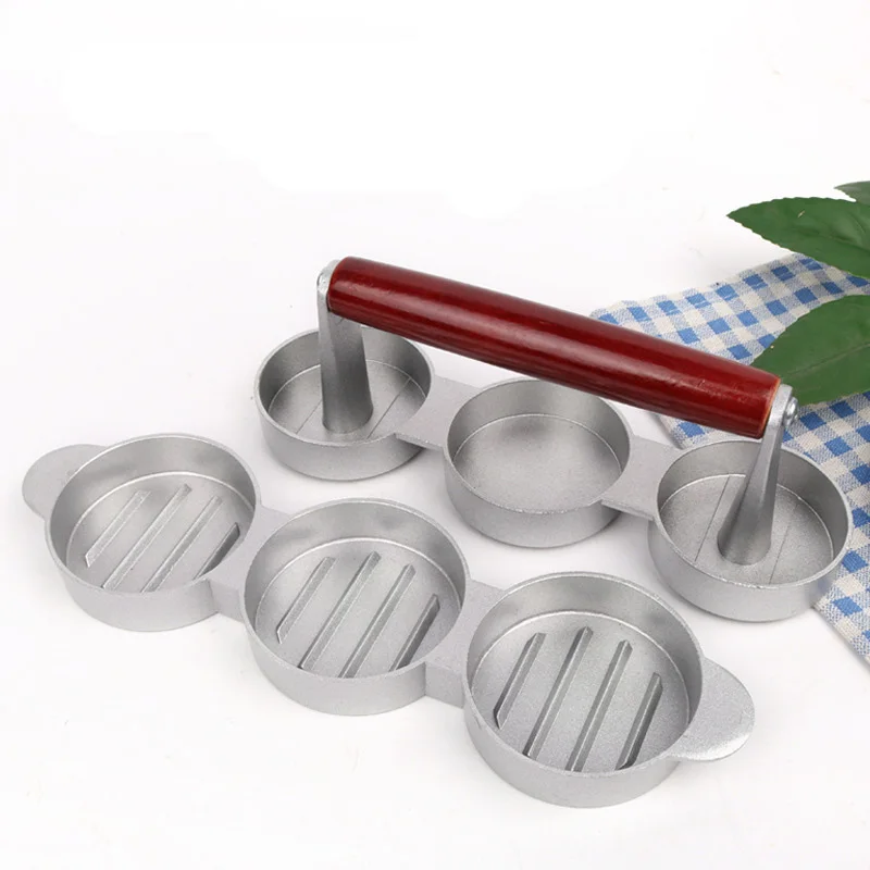 1 Набор пресс для гамбургеров круглой формы из алюминиевого сплава|Пресс