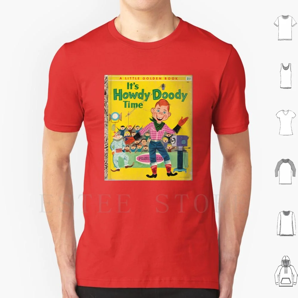 It'S Howdy Doody Time T Shirt Diy Big Size 100% Cotton Howdy Doody Howdy Doody Cowboy Golden Book Children Vintage
