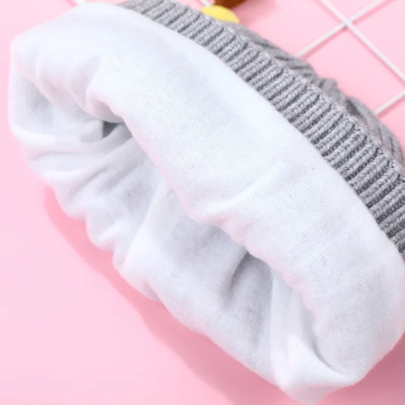 

Baby Woolen Cartoon Deer Cute Boys Girls Beanie Winter Warm Children's Hats for Boys Girls Caps