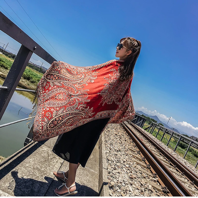 180x70 см Колготки с рисунком шарф зимние теплые мягкие длинные путешествия одеяло