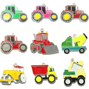 (Сначала выберите стиль) каждый стиль 10 шт.пакет эмальСтразы для сельскохозяйственных машин, подвески для инженерных грузовиков для модного ожерелья