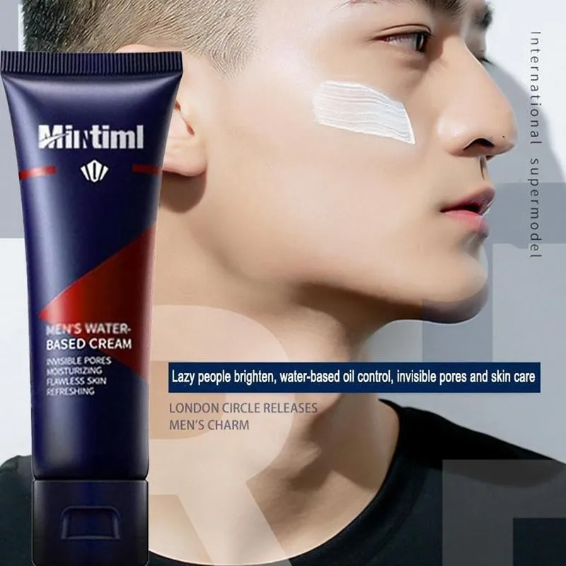 

1PC Mens BB Cream Revitalising Nourishing Natural Whitening Foundation Lazy Tone Face Cream Concealer Korean Makeup Base Cream