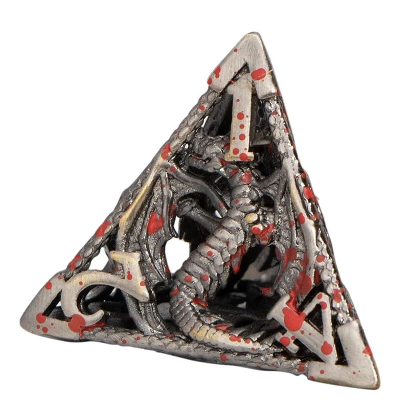Dice Set Hollow Metal Polyhedral for MTG Pathfinder Board Games Role Playing D and D20 D12 D10 D8 D6 D4 | Спорт и развлечения