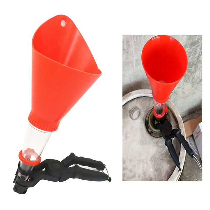 

Upgraded Car Engine Oil Funnel Kit Universal Spillproof Oil Filter Tool Set Adjustable Priming Funnel Filling Oil Charging Syste