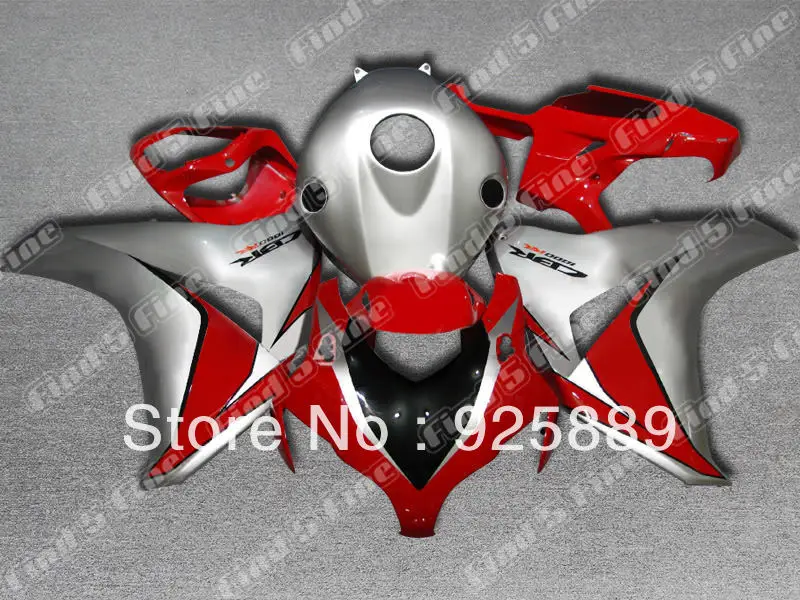 

Injection mold red silver for CBR1000RR 08 09 10 11 CBR1000 08-11 CBR 1000RR 2008-2011 1000 RR 2008 2009 2011 fairing kit