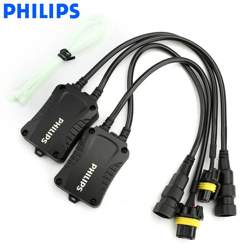 Philips 12V светодиодный адаптер Canbus 9005 9006 9012 HB3 HB4 H1R2 автомобилей головной светильник декодер Предупреждение компенсатор без мерцания 18956 C2, пара