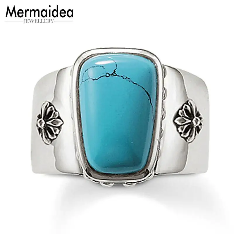 Коктейльные кольца с синим геометрическим рисунком новинка 2020 года модные