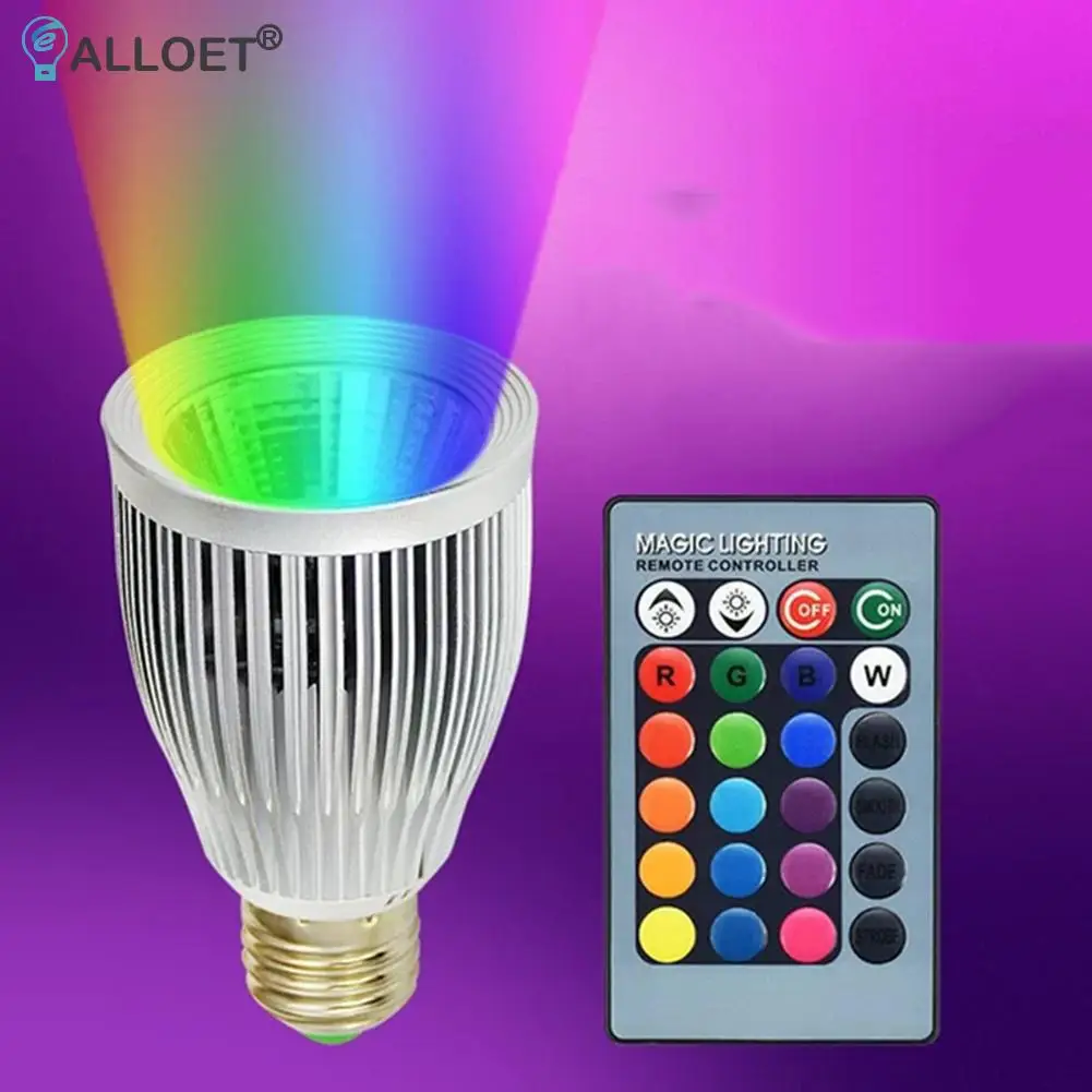 

Умная светодиодная RGB лампа E27 светильник 16 цветов, меняющая цвет