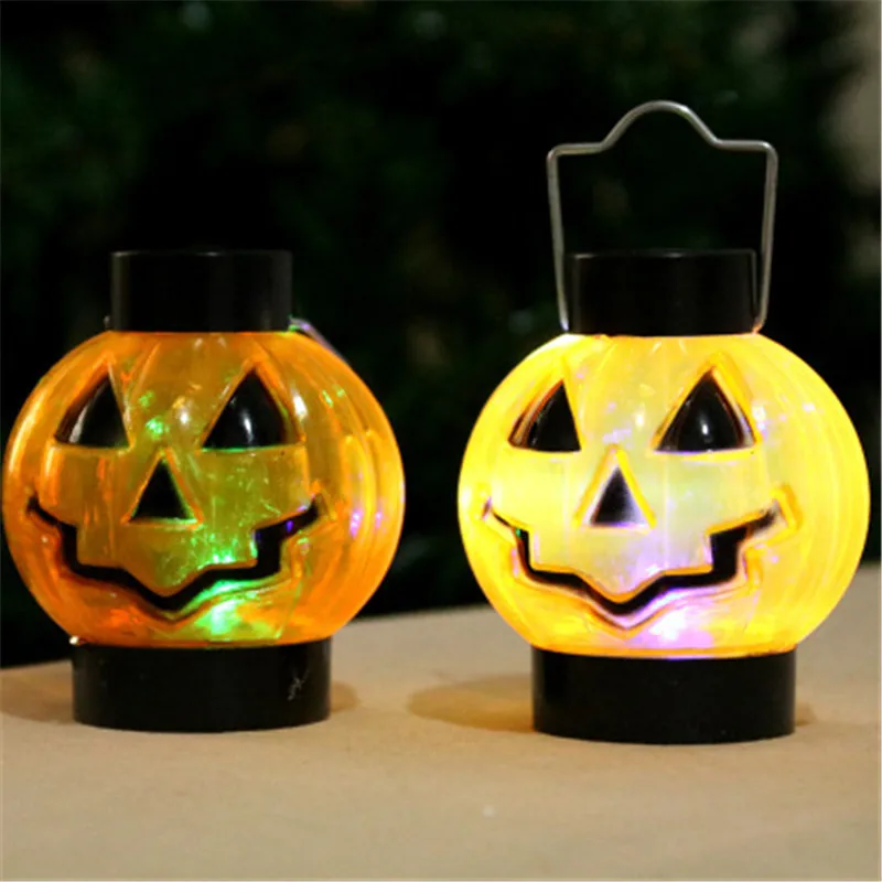 Лампа в виде тыквы на Хэллоуин настольная выставка декораций орнамент небольшой