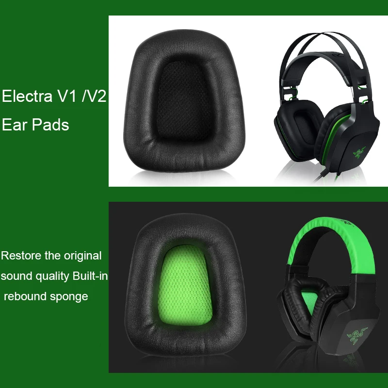 Замена амбушюры подушечки пены подушки для Razer Electra V1 / V2 наушники гарнитура
