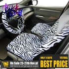 Роскошные универсальные Плюшевые Чехлы для автомобильных сидений Zebra, 9 шт., подходят для большинства автомобильных сидений с чехлом на руль, наплечник, чехол для сидений