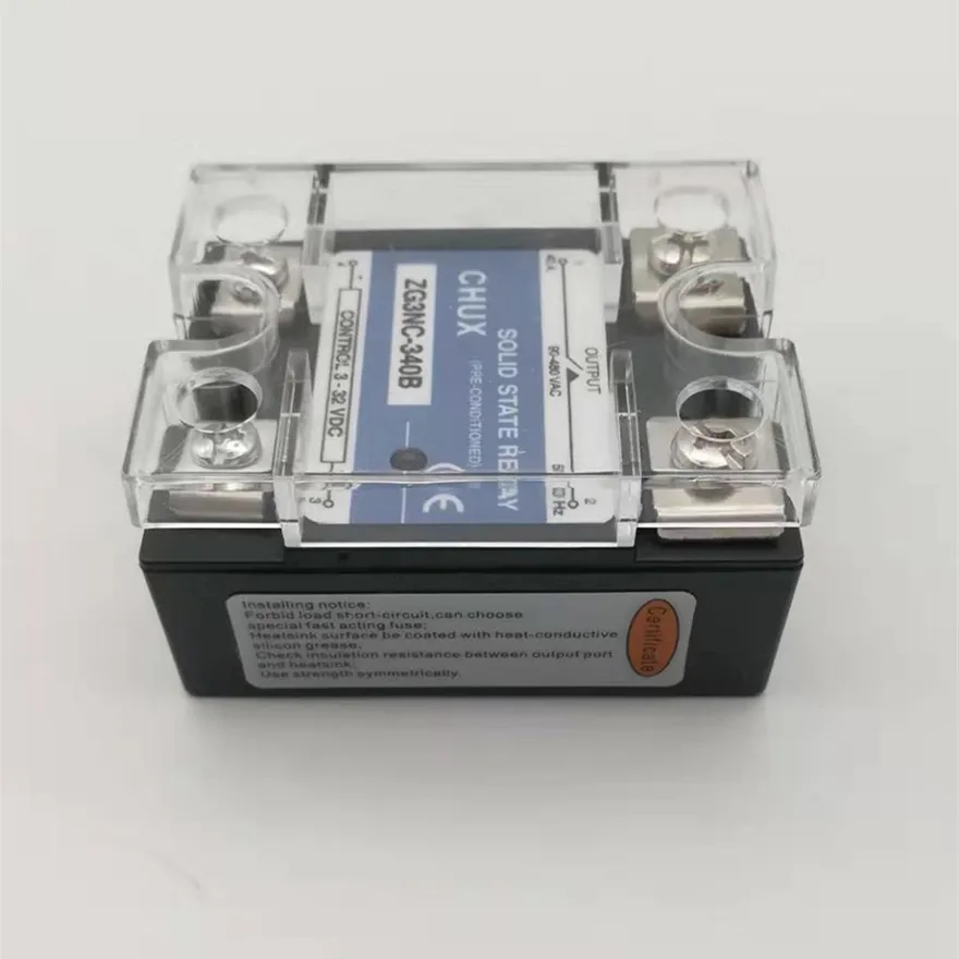 Твердотельное реле 40A черный корпус 3-32VDC 90-480VAC DC В AC популярная модель продаж SSR-40DA Однофазное SSR реле
