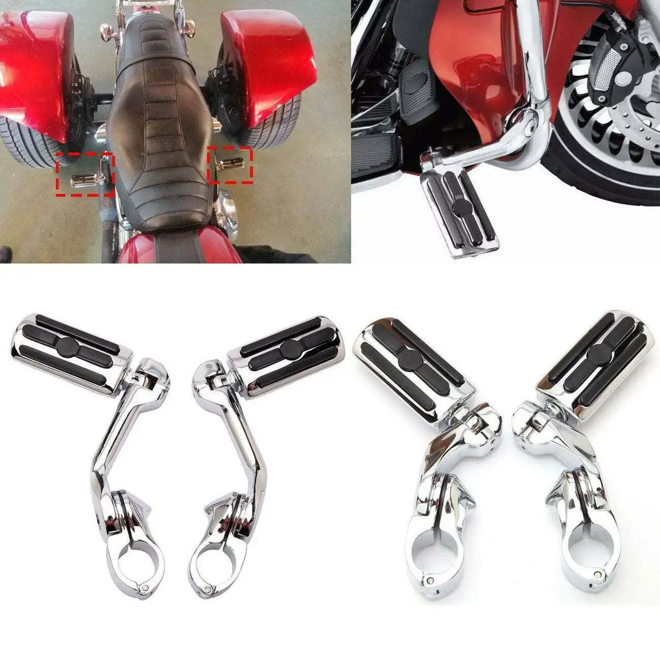 Samger мотоциклетные подножки для подножек с регулируемым креплением шоссе защита