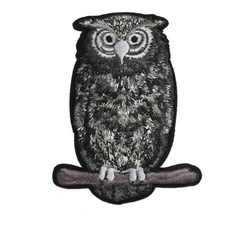 Модный 1 предмет нашивки с вышивкой совы утюжок на одежде наклейки для детской