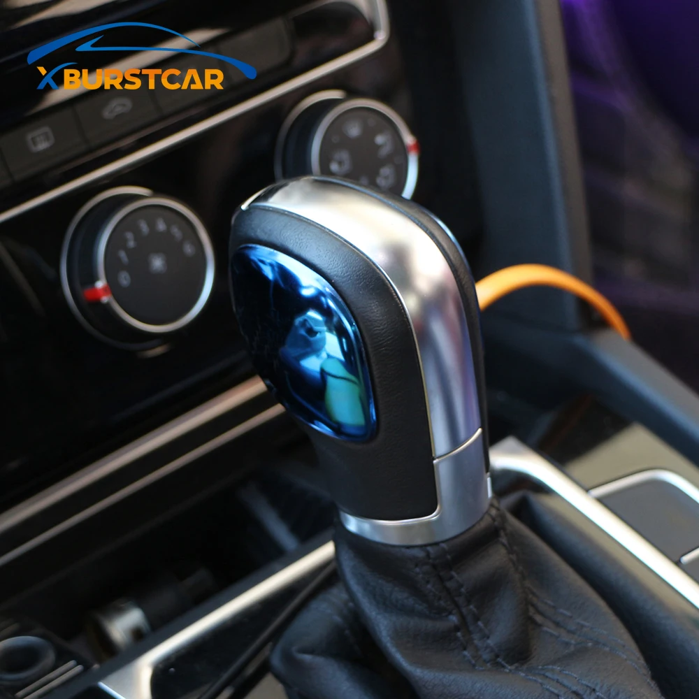 Xburstcar ручка переключения передач для автомобиля накладка наклейка VW Passat CC B7 Golf 6 7