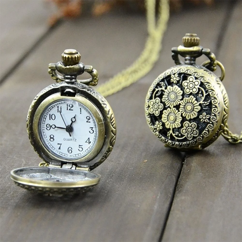 

poet watch Retro Vintage Steampunk Quartz Nelace Carvindant Chain Clo Poet Watch Men's and women's nelace watches