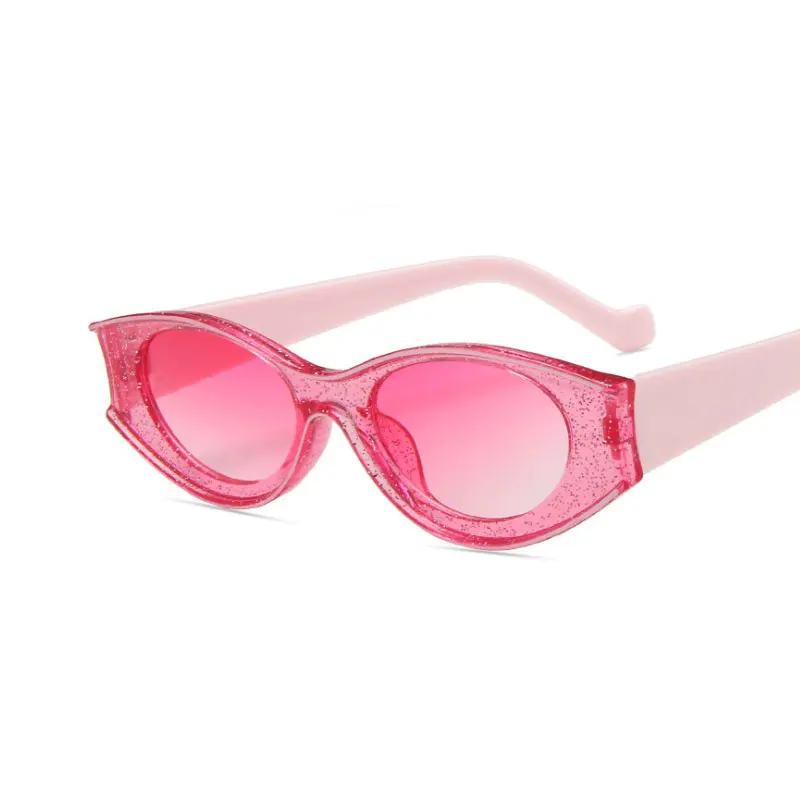 

2021 Fashion Brand Sunglasses Women Men Vintage Trendy Candy Color Eyewear Green Yellow Oval Sun Glasses Female UV400