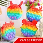 Новый простой рюкзак с зажимами, игрушки, мини-игрушки для снятия стресса, игрушки для взрослых и детей, пузырьки с пузырьками, антистресс, забавные сумки для снятия стресса