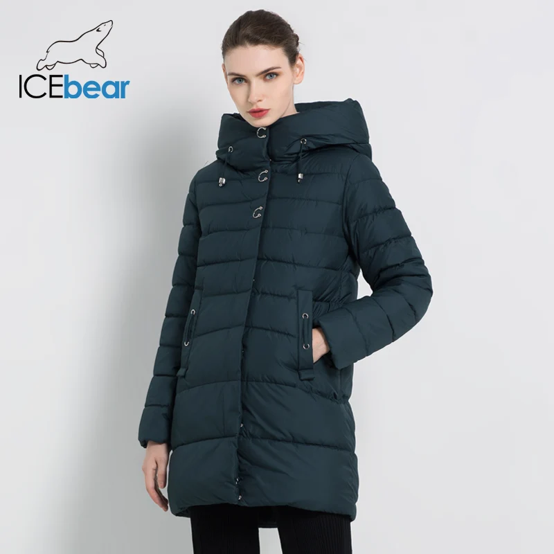 ICEbear 2019 Новинка Зимние женские куртки Высокого качества парки Хорошее пальто