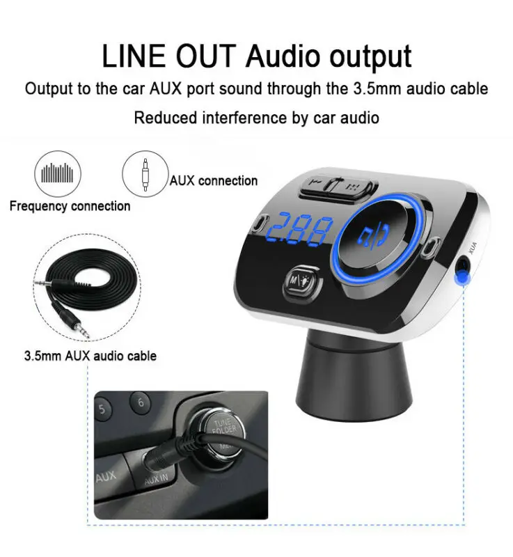 Беспроводной автомобильный Bluetooth fm-передатчик PYMH mp3-плеер Радио адаптер