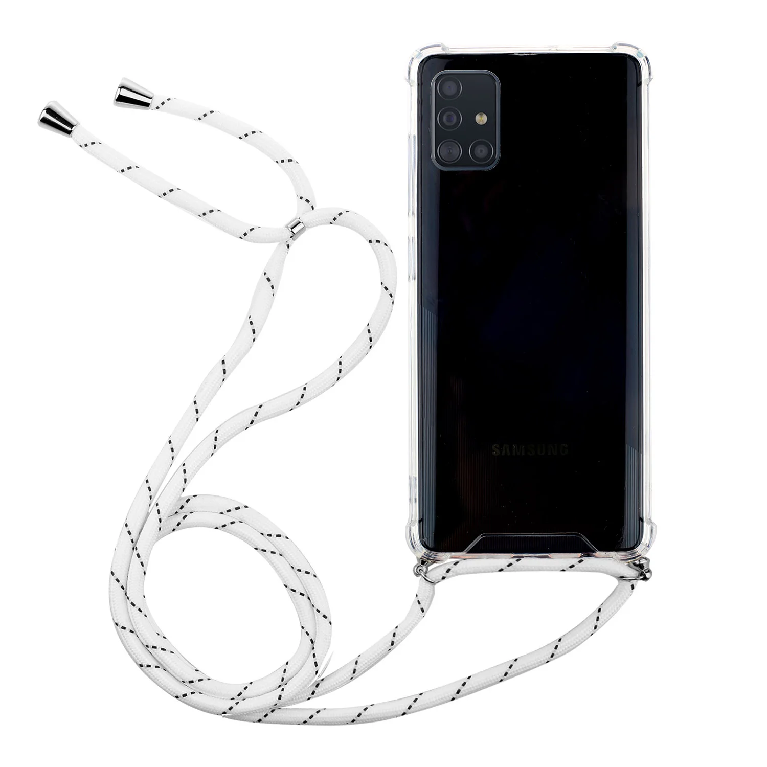 Прозрачный чехол для телефона Samsung Galaxy Note 10 pro s20 plus ultra A51 A71 шнурки ожерелье шнур с