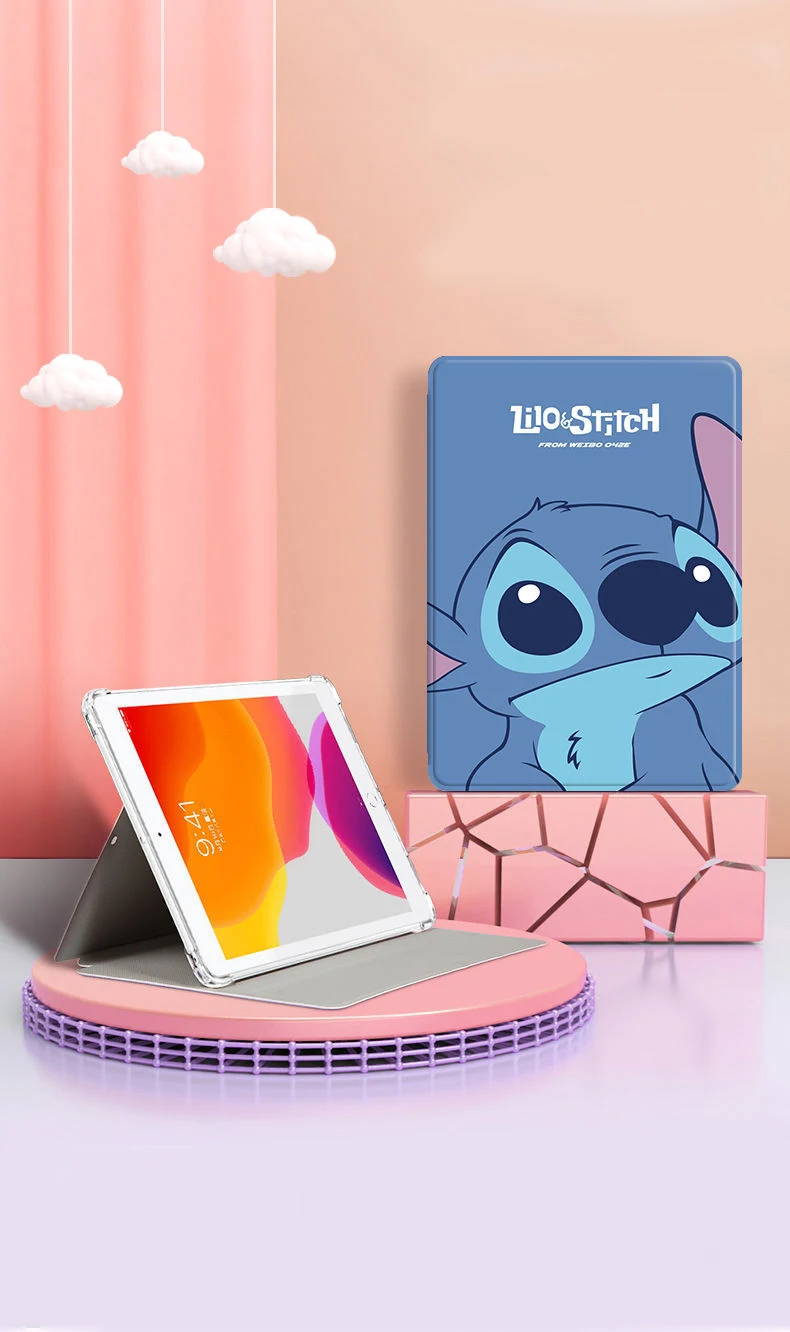 disney stitch case for ipad 10 2 2019 ipad 2 3 4 9 7 2017 2018 ipad air 2 9 7 ipad pro tablet silicone case free global shipping