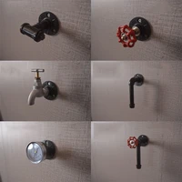 country style wrought iron personality creative furniture water pipe handles american hemp rope pull hand pulls ring small knobs