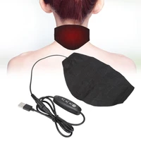 adjustable three gear usb self heating neck warm protector portable electric tourmaline neck heating pad cloth washable magnetic