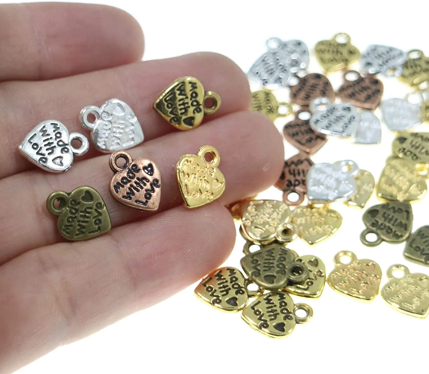 Золотистый чокер в форме сердца ожерелье подвески бусины ювелирные изделия