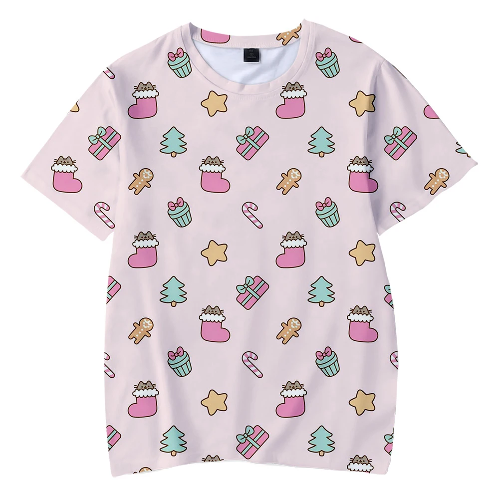 

Cool 3D Print Christmas Kids Red T shirt Funny Cool Summer O-Neck Short Sleeve Christmas Children T shirts All-match 2019 New