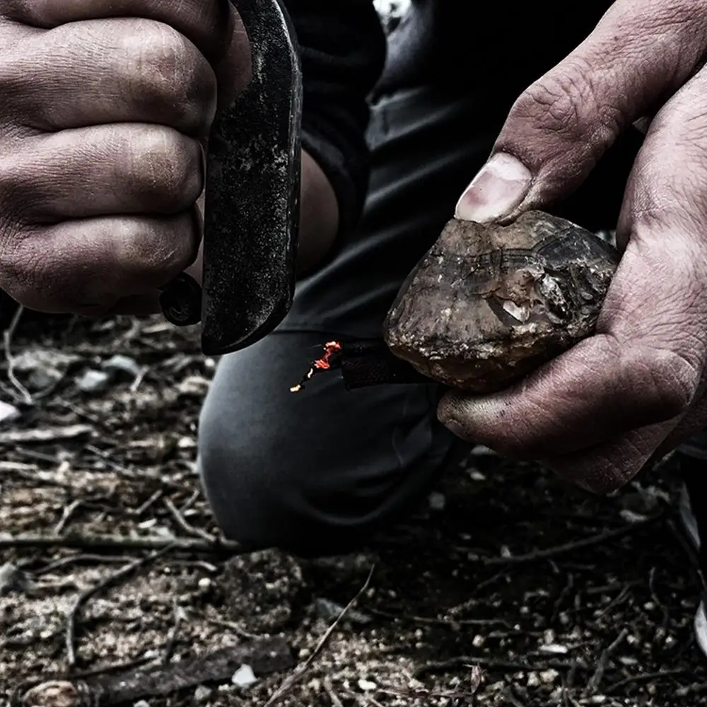 

Пружинный стальной серповидный огонь инструмент для кемпинга оборудование для выживания