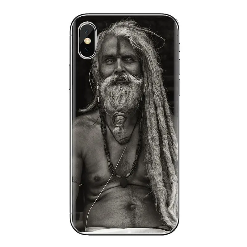 Мягкий чехол Sadhu в Индии и Непале для iPhone XS Max XR X 4 4s 5 5S 5C SE 6 6S 7 8 Plus samsung Galaxy J1 J3 J5 J7 A3 A5