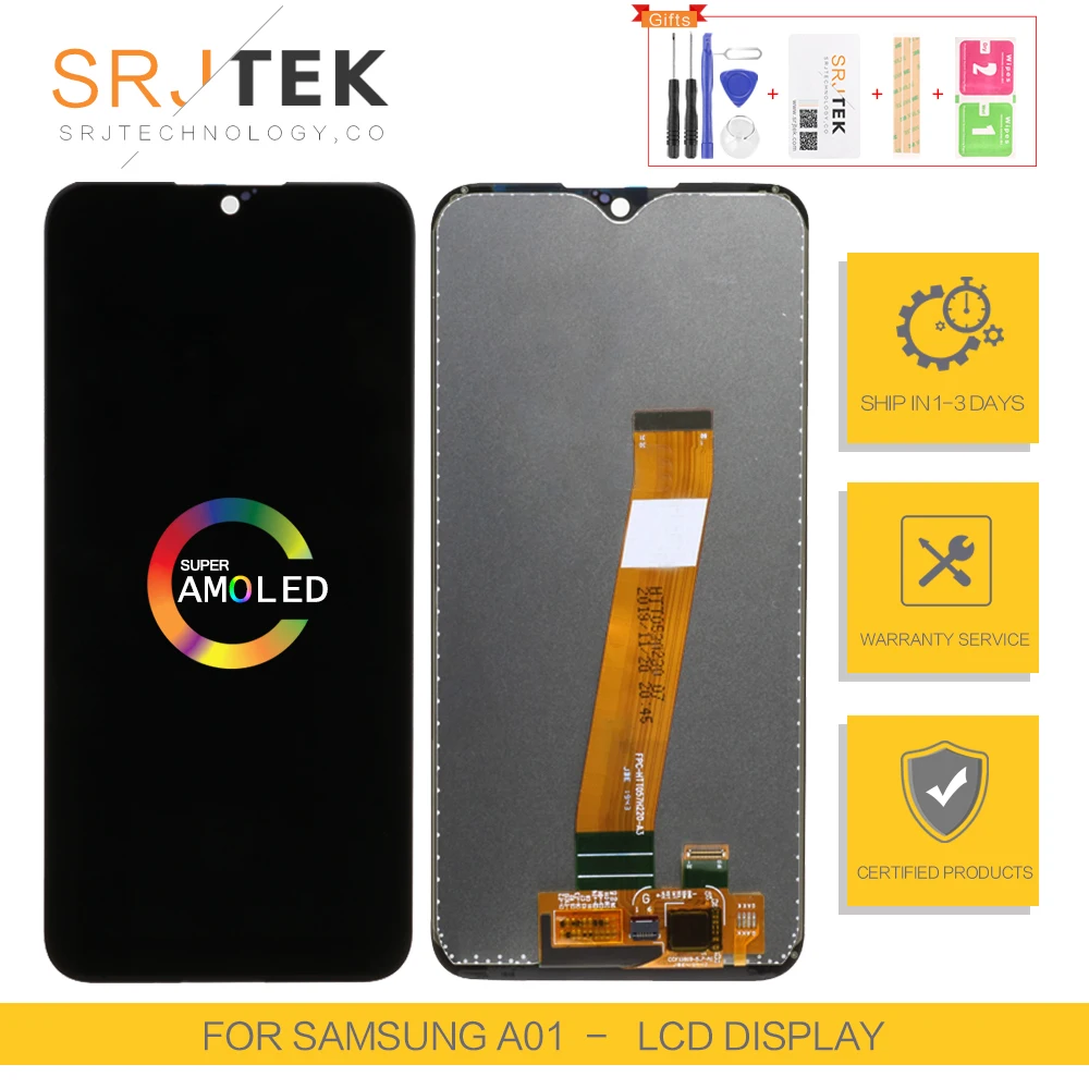 

IPS For Samsung A01 Display A015 Touch Screen Digitizer Sensor Glass Assembly For Samsung Galaxy A01 A015 LCD A015F A015G A015DS