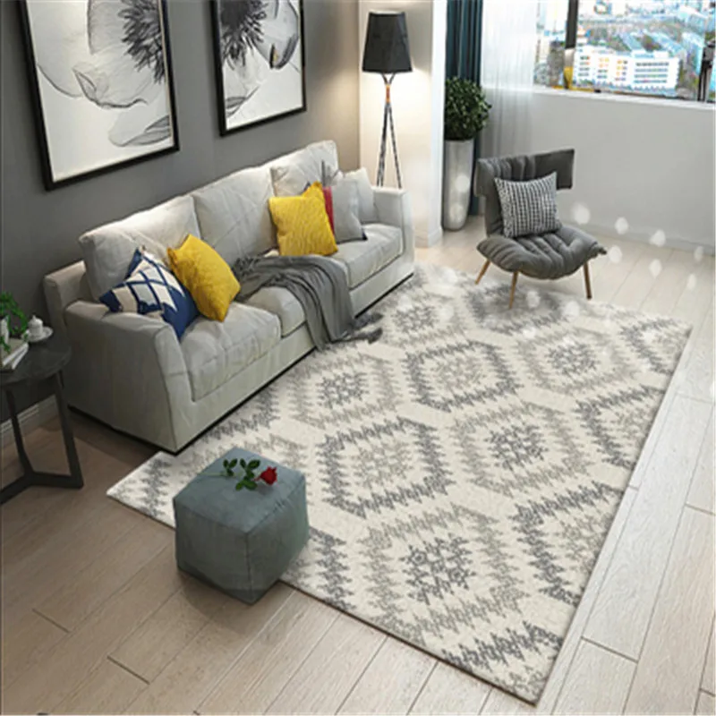 Modern Simple Living Room Coffee Table Sofa Carpet New Morocco Style Kilim Soft Carpets For Living Room Non-slip Rugs