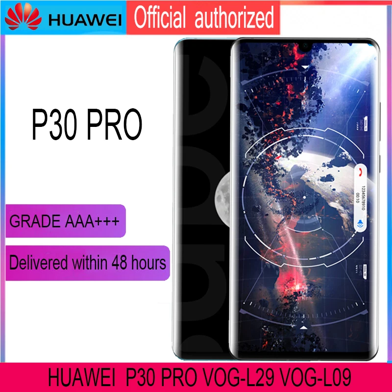 6,4" Дисплей, с корпусом, запасные части для huawei P30 Pro ЖК-дисплей кодирующий преобразователь сенсорного экрана в сборе VOG-L29 VOG-L09 VOG-L04