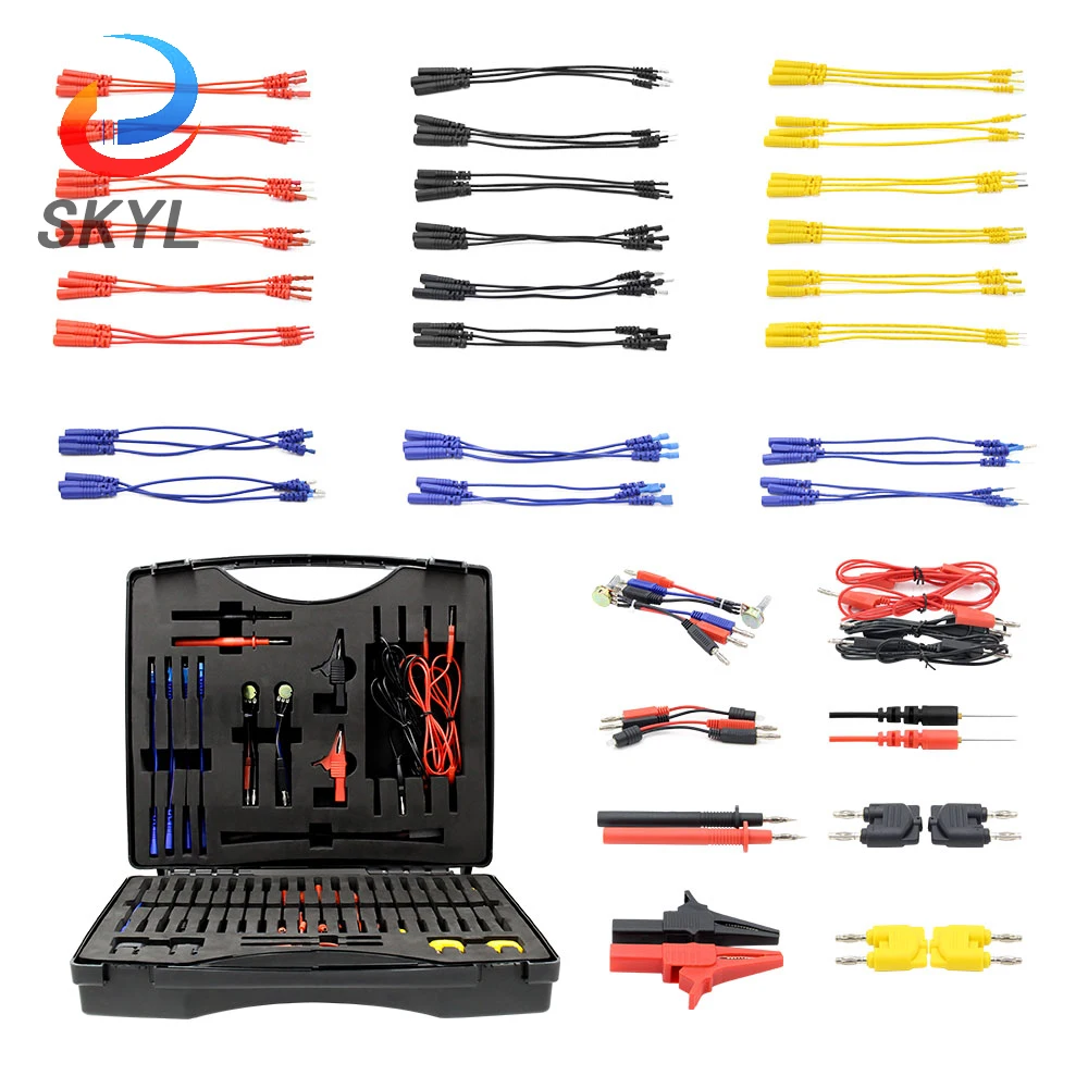

SKYL Full Set Profession Automotive lead test kit Power probe Circuit Tester Automotivo Car Diagnostic Tool Cables Multifunction