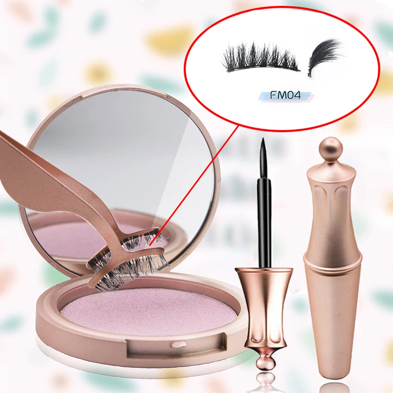 Накладные ресницы на магнитах подводка для глаз Магнитный ненастоящий с