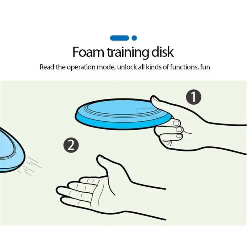 

1pc 3 Colors New Funny Children's EVA Plate Toy Outdoor Game Folding Boomerang Pet Training Plate Family Party Parent-child Toy