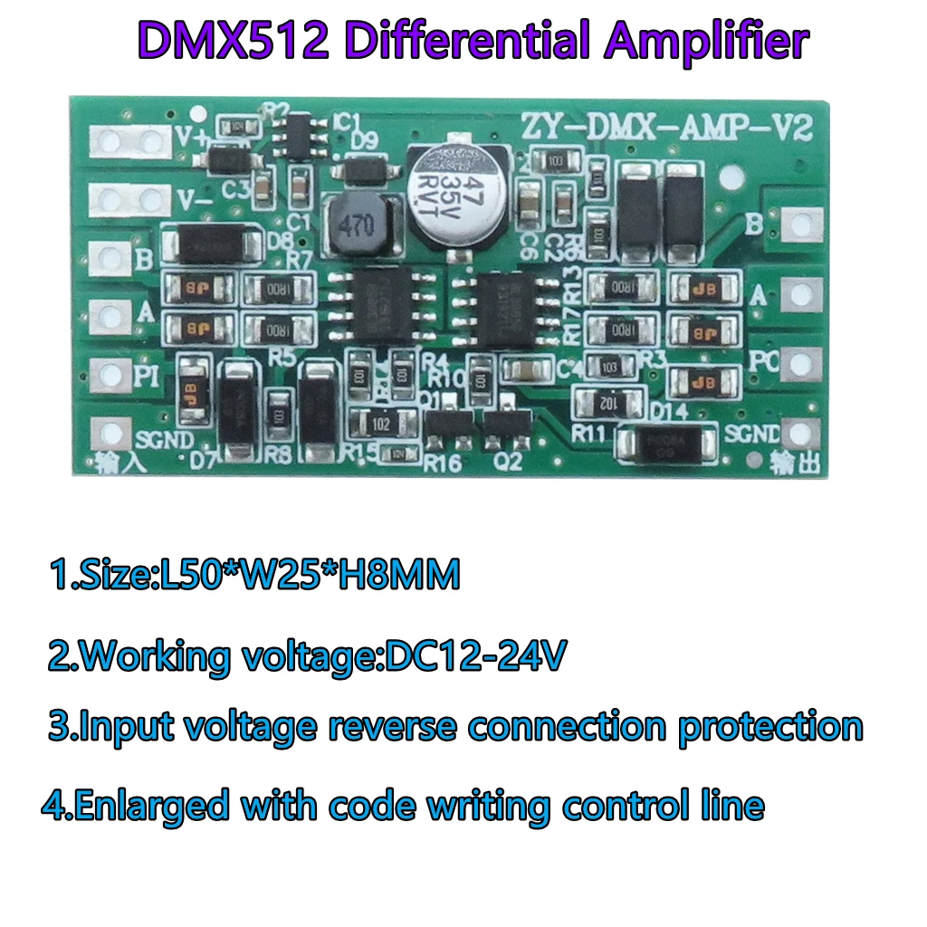 Плата драйвера декодирования DMX512 3 канала 300 мА 600 900 12 В 24 постоянного тока для
