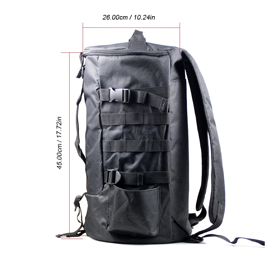 

Fishing Bag Folding Cylindrical Large Capacity Fishing Tackle Backpack Tackle Storage Bags Travel Carry Bag